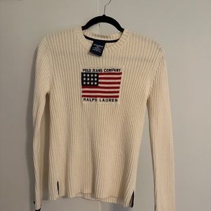 Ralph Lauren Flag Knit Sweater